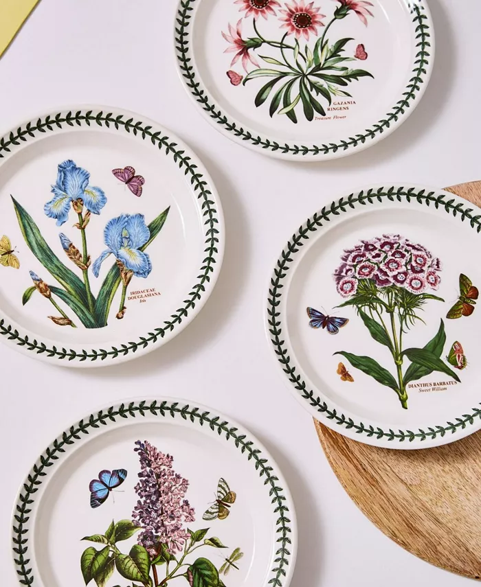 Portmeirion Botanic Garden Assorted Motifs Salad Plate Set of 6