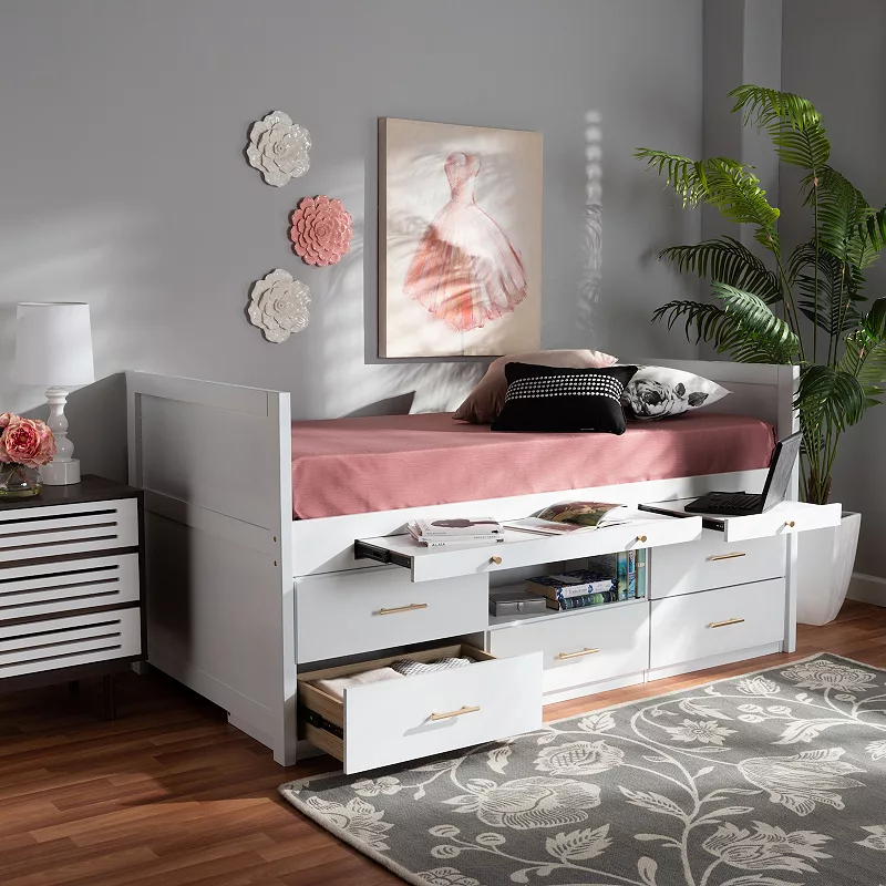 Baxton Studio Mirza Twin Bed