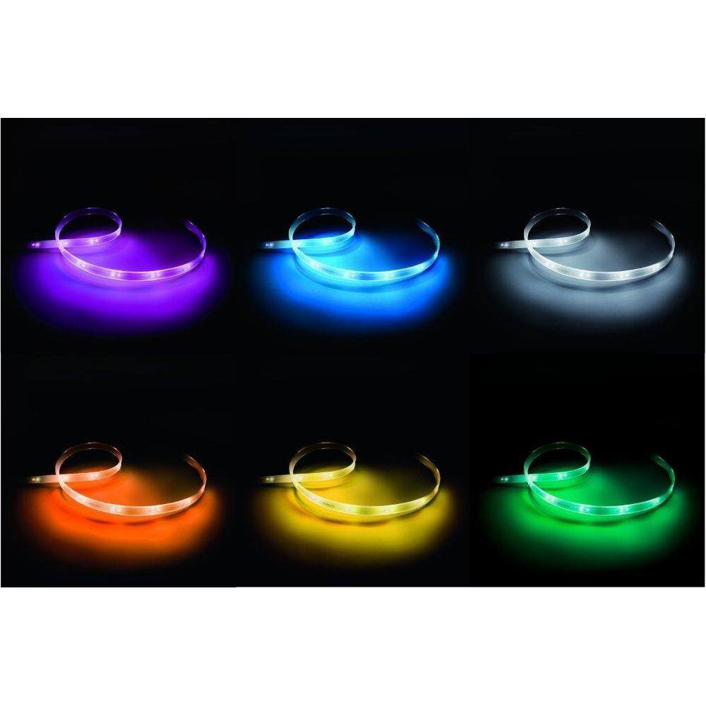 Philips Hue 6.6 ft. LED Smart Color Changing Lightstrip Starter Kit and Hue Bridge (1-Pack) 555342