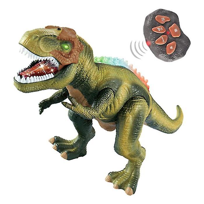 Stuff Certified® RC T-Rex Dinosaur with Remote Control - Tyrannosaurus Rex Controllable Toy Robot Green