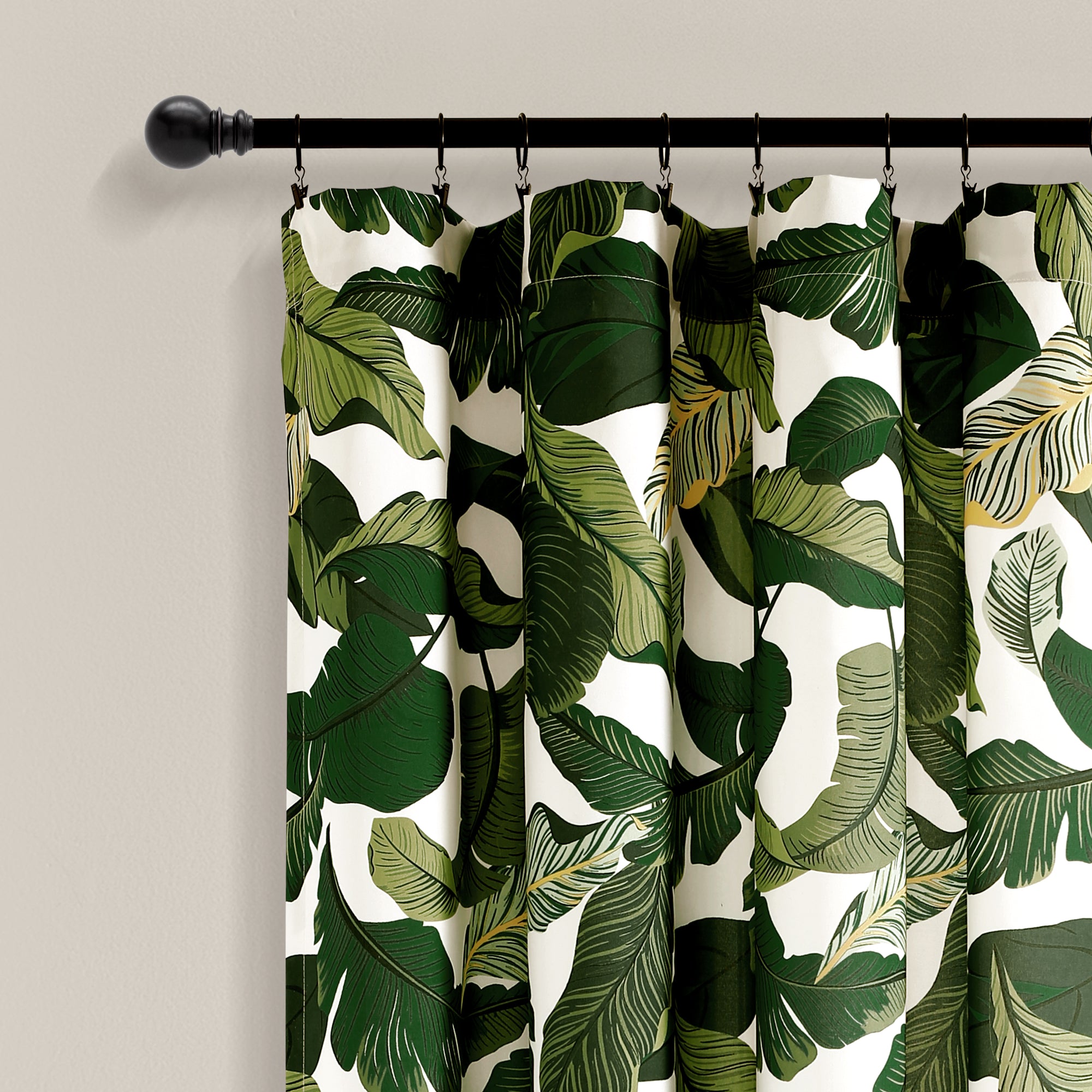 Tropical Paradise Window Curtain Panel Set