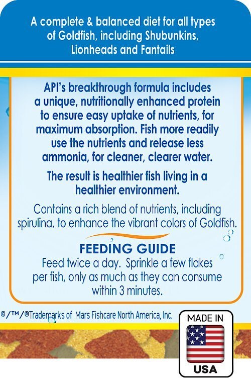 API Flakes Goldfish Fish Food