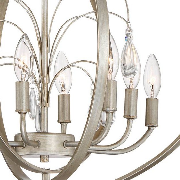 Wide Modern Open Orb Frame 8 light Fixture For Dining Room Kitchen Island