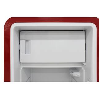 Brama 9.2 cu. ft. Freestanding Top Freezer Retro Refrigerator in Red BR-RETRO-01-R