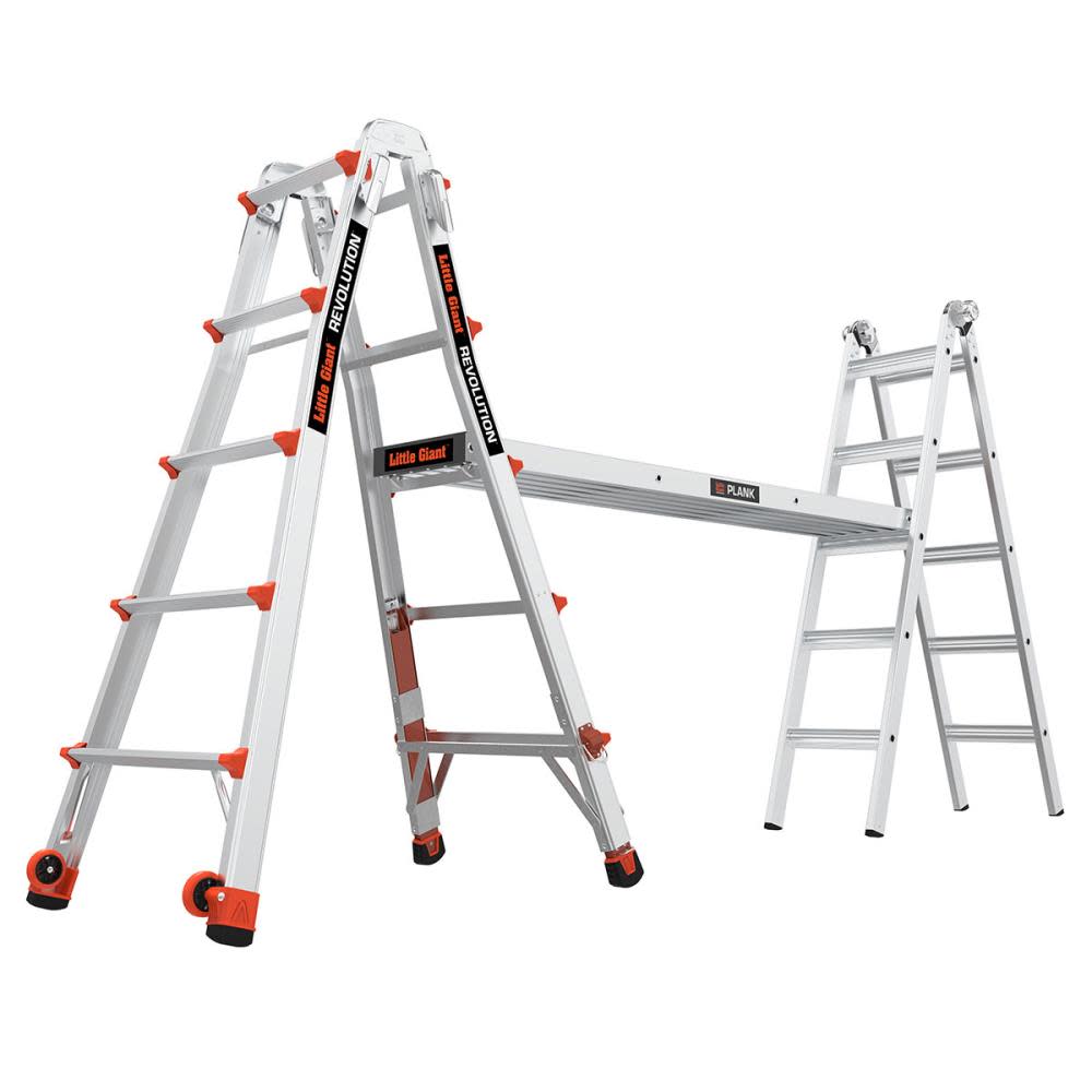 Revolution M22 Aluminum Type-1A 300lb Telescoping Multi-Position Ladder with Ratchet Leg Leveler