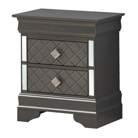 Glory Furniture Verona G6702 N Nightstand  Metalic...