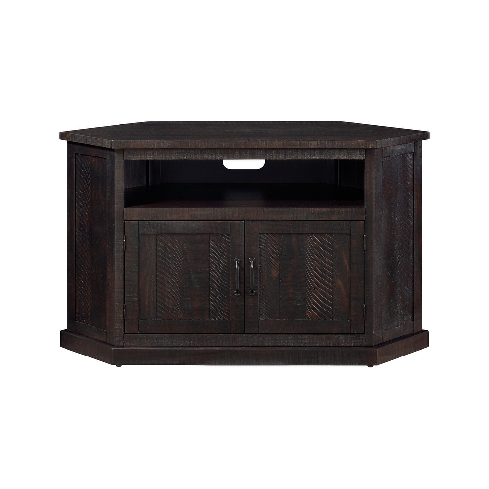 The Gray Barn Danebury Rustic 50 inch Solid Wood Corner TV Stand