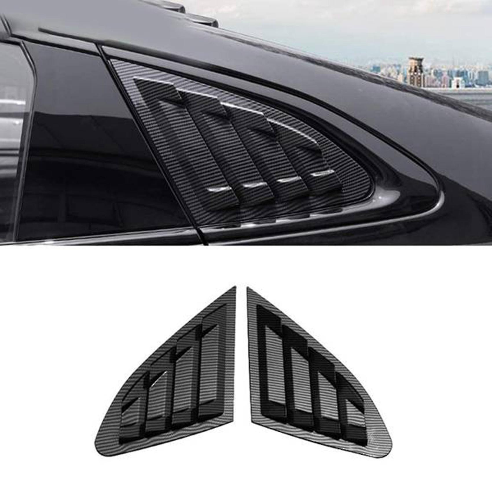 Car Carbon Fiber Rear Louver Shutter Cover For 2016-2019 Side Vent