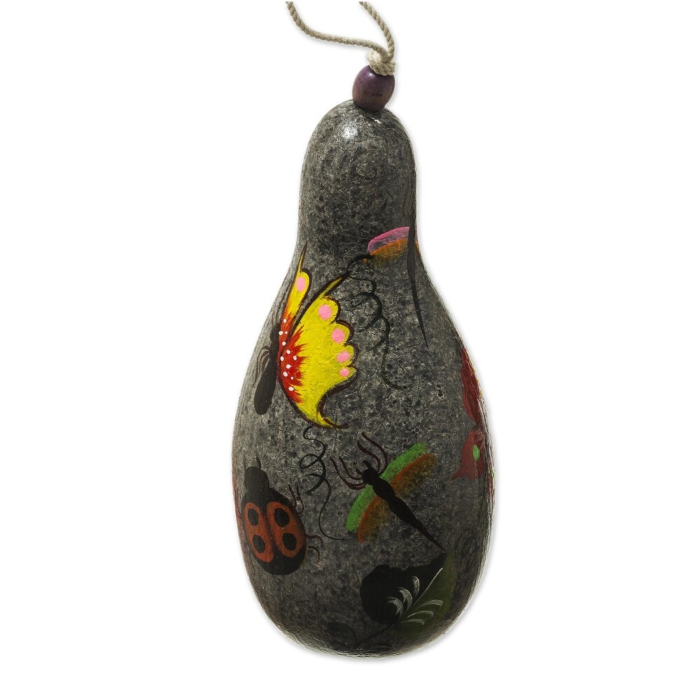 Novica Handmade Sunflower And Earth Dried Gourd Birdhouse