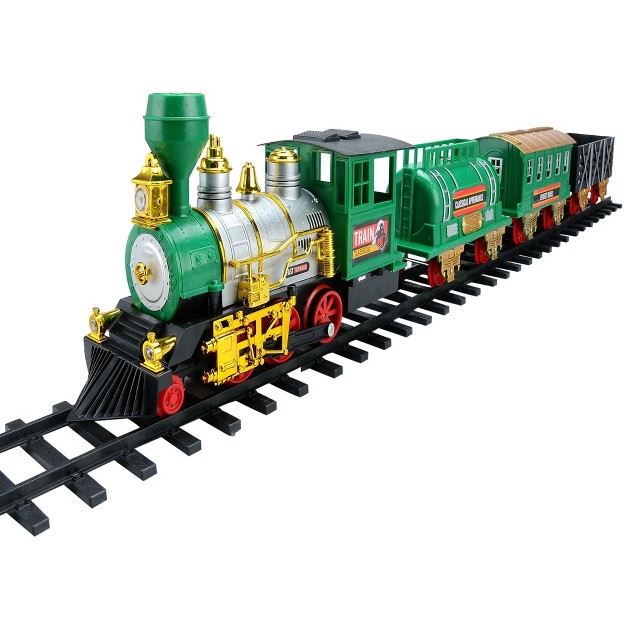 Northlight 20 piece Battery Operated Lighted And Animated Classic Christmas Train Set With Sound