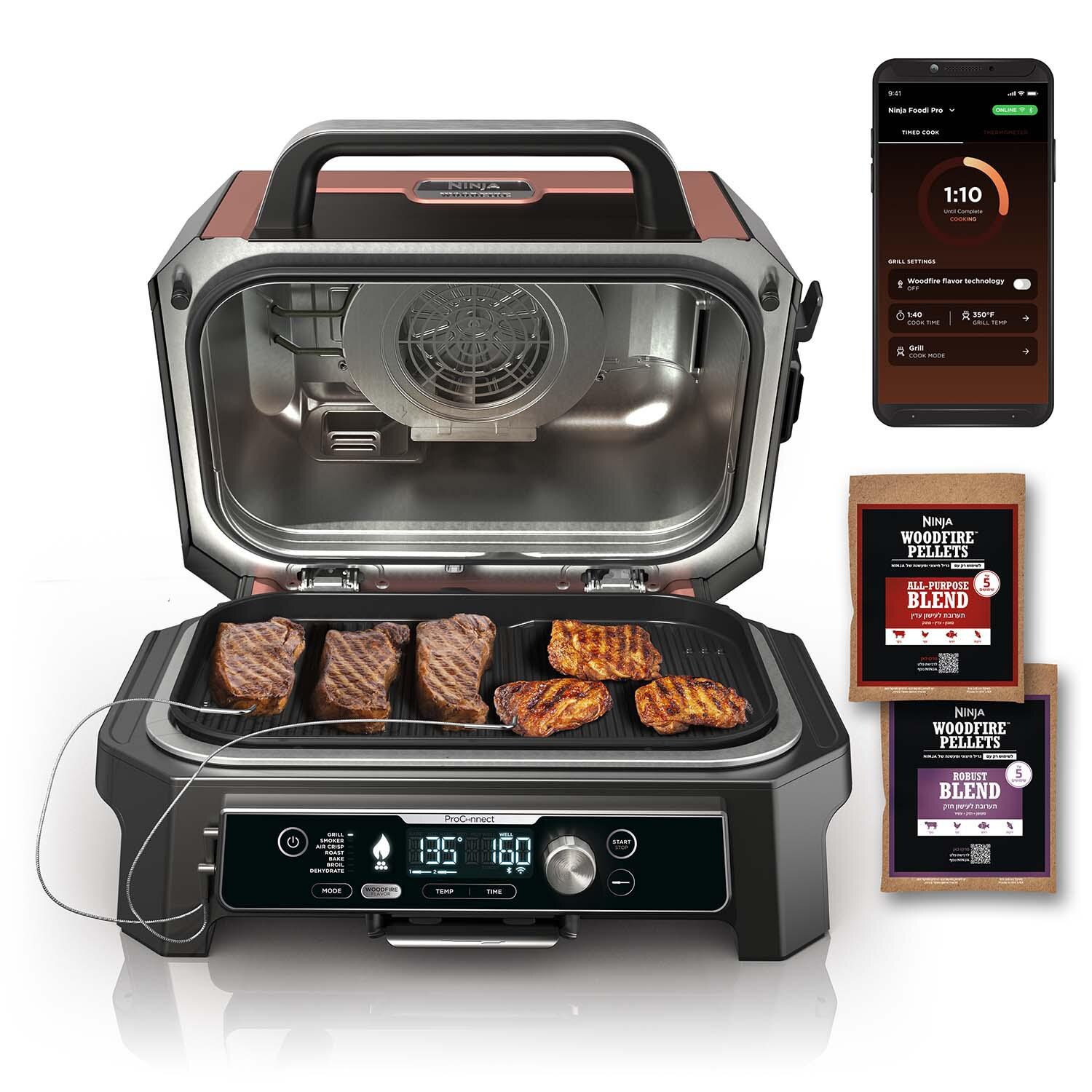 Ninja Woodfire Pro Connect XL Electric Grill and Smoker