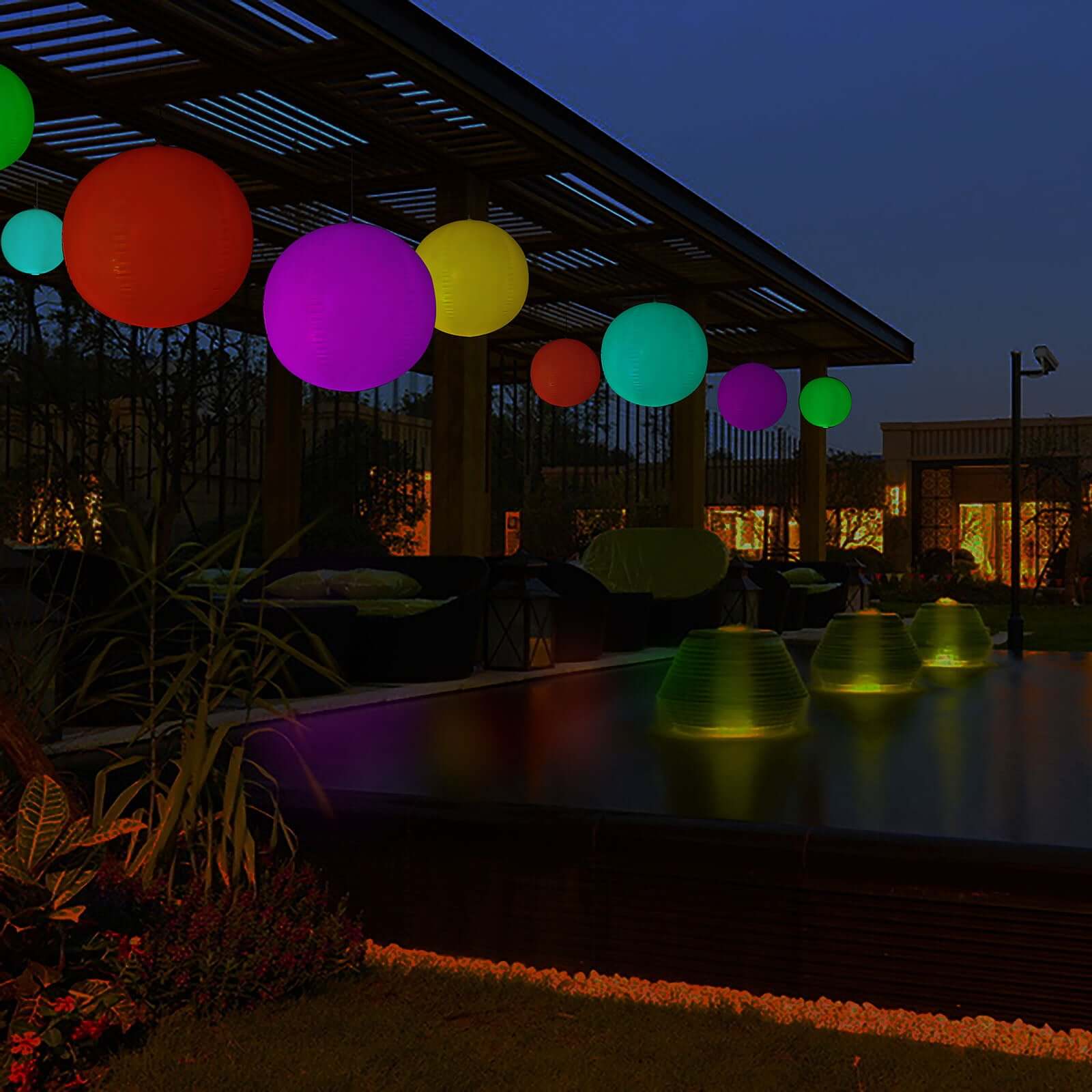 Floating Pool Light Up Glow Ball, Inflatable Outdoor Garden Lights With Remote - 13 RGB Colors and 3 Color Modes 16