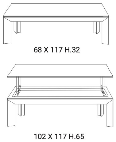 Netrino Lift up Coffee Table  Walnut With Matte Graphite Legs   Transitional   Coffee Tables   by Mater Design US  Houzz