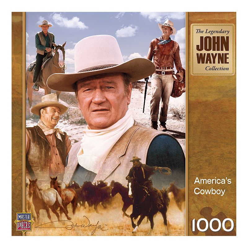 MasterPieces John Wayne America's Cowboy 1，000-pc. Jigsaw Puzzle