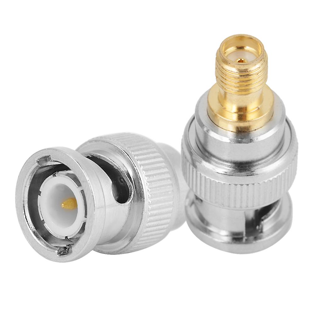 2pcs Bnc Male To Sma Female Type Rf Connector Coaxial Adapter Test Converter