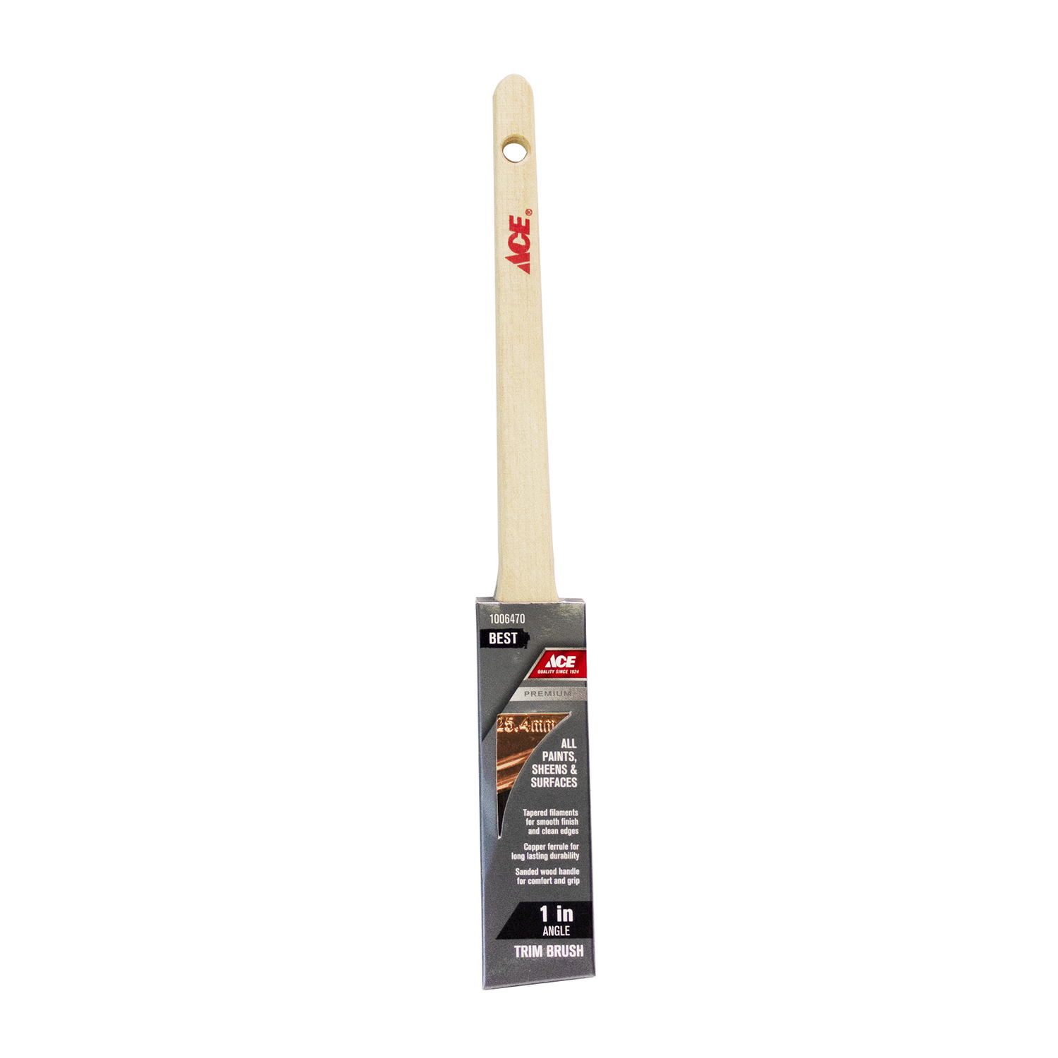 Ace Best 1 in. Angle Paint Brush