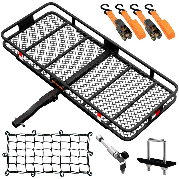 Rustproof Hitch Mount Carrier 500lbs Cap Hitch Basket