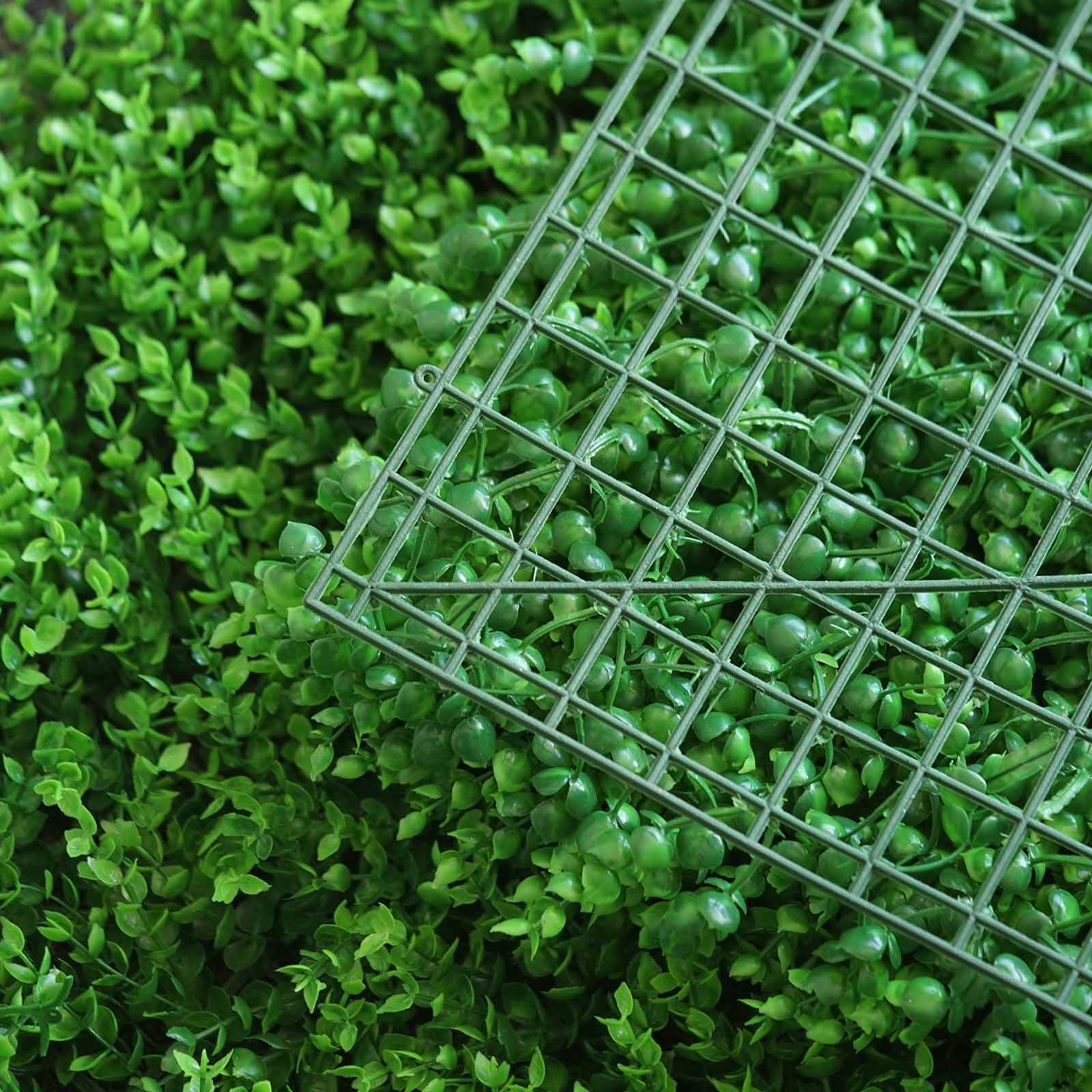 Baby Green Boxwood Hedge Garden Wall Backdrop Mat 4 Artificial Panels 11 Sq ft.