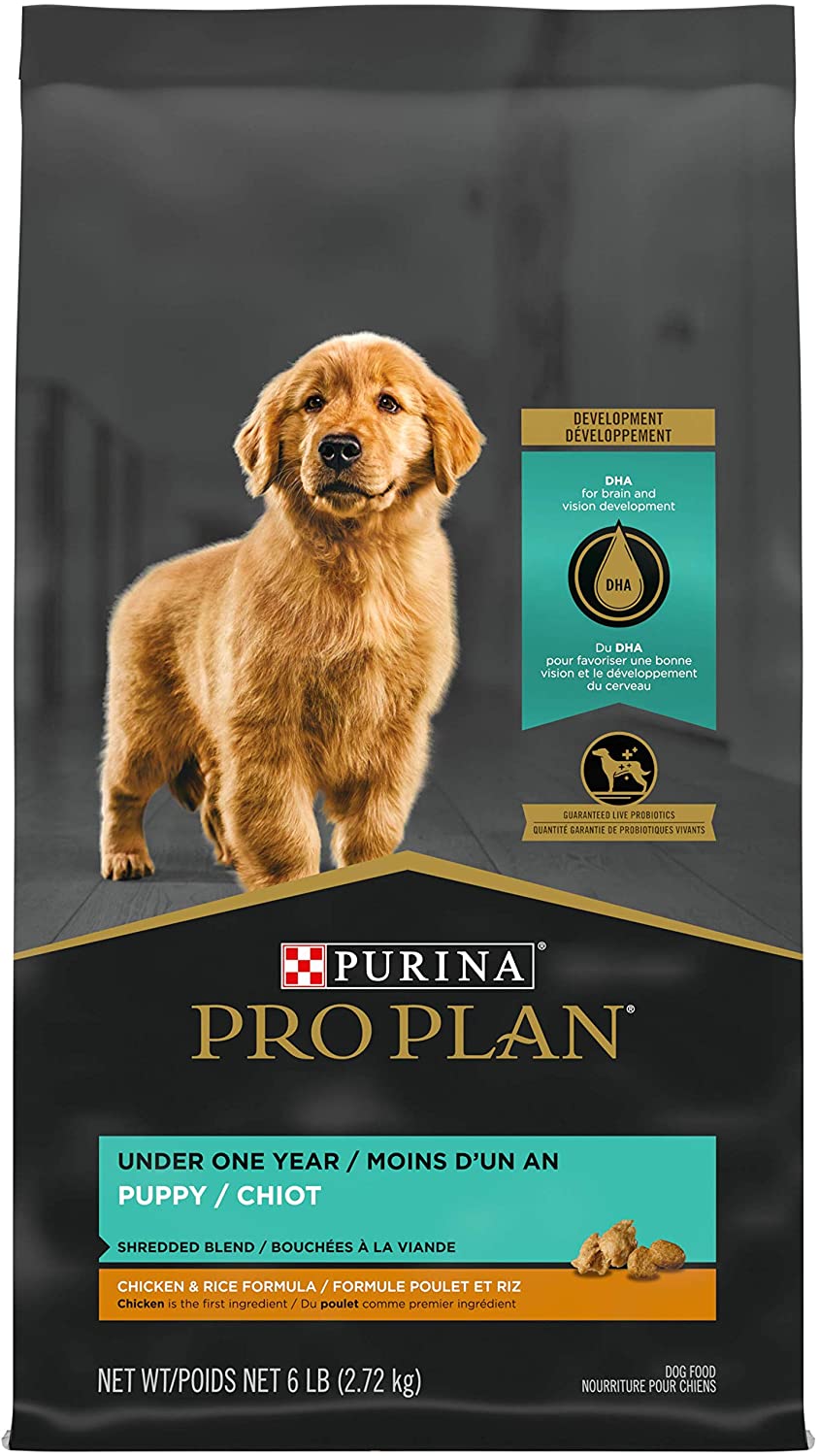 Purina Pro Plan Puppy Chicken and Rice Dry Dog Food 6 lb. Bag