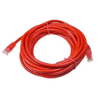 NTW 15 ft. Cat6 Snagless Unshielded (UTP) Network Patch Cable Red 345-U6-015RD