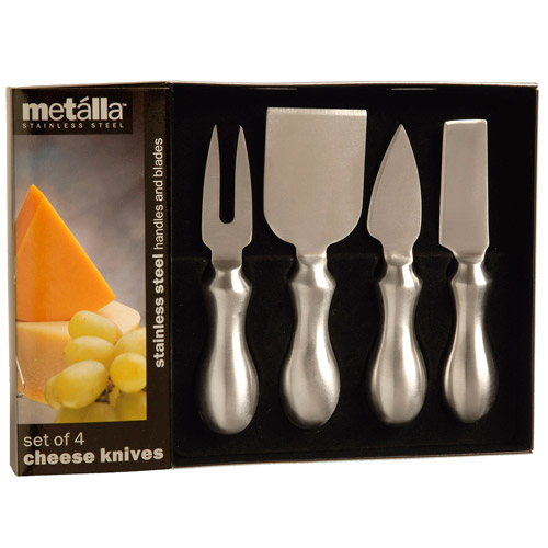 PRODYNE K4S STAINLESS STEEL 4PC CHEESE KNIVES SET INCLUDES