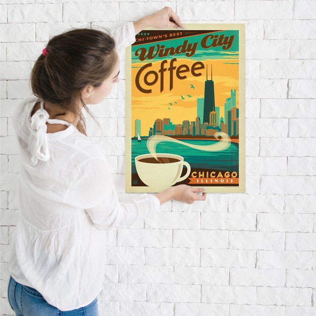 Americanflat Vintage Architecture Chicago Coffee By Anderson Design Group Poster Art Print