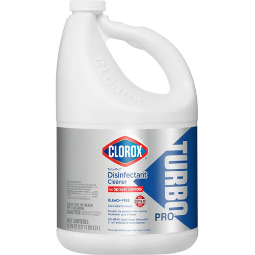 Clorox Turbo Pro Disinfectant Cleaner - Spray - 121 fl oz (3.8 quart) - Fresh ScentBottle - 1