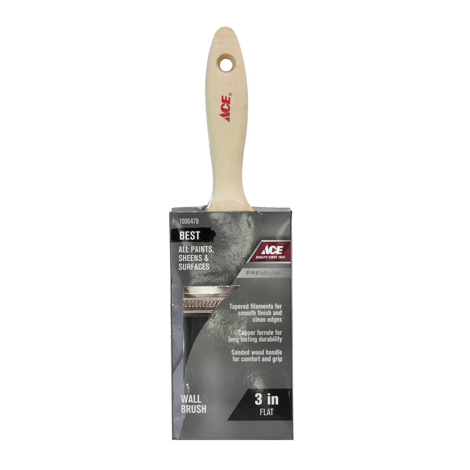 Ace Best 3 in. Flat Wall Brush