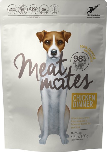 Meat Mates Chicken Dinner Grain-Free Freeze-Dried Dog Food