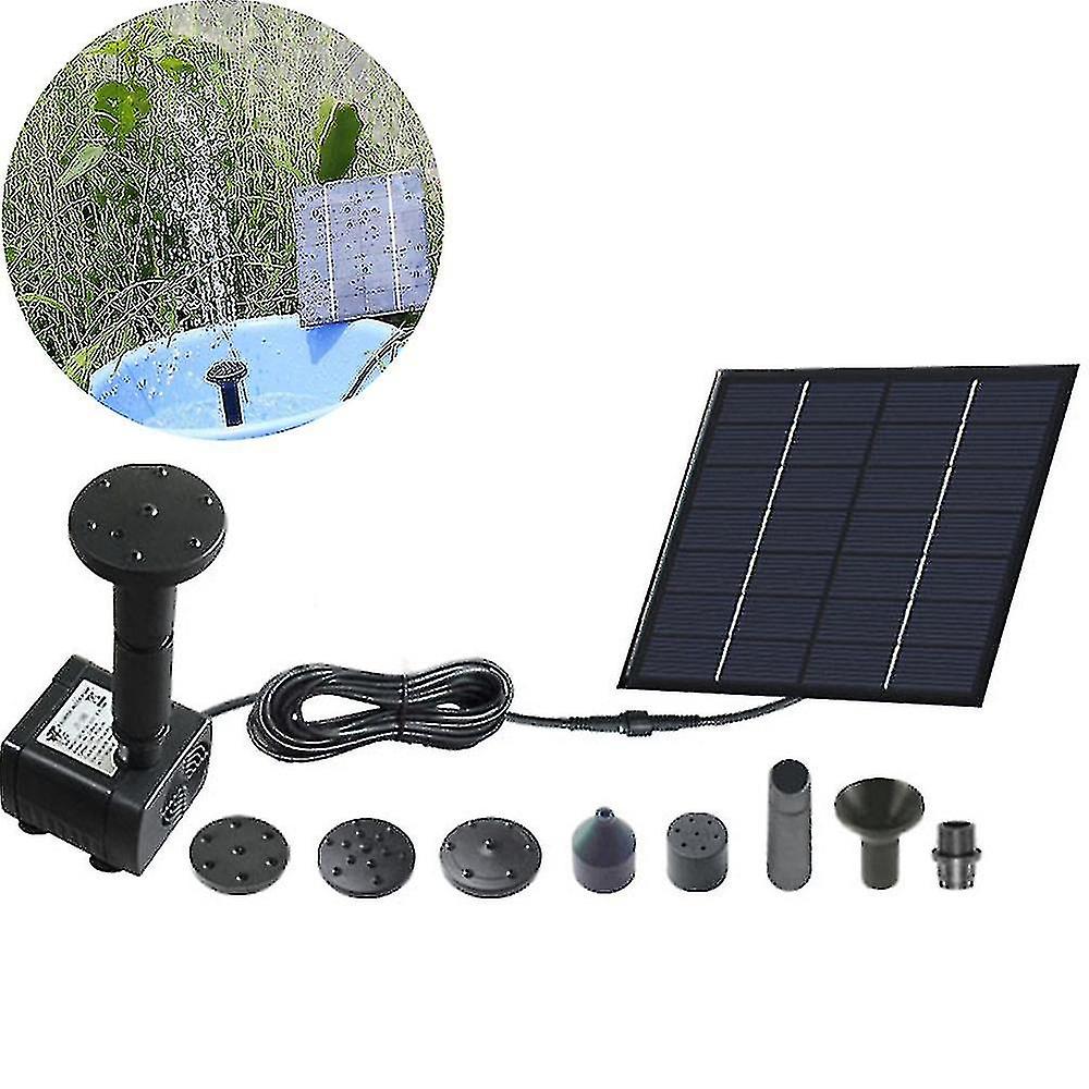 Birdbath Fountain， Solar Power Water Pump Panel Kit Submersible