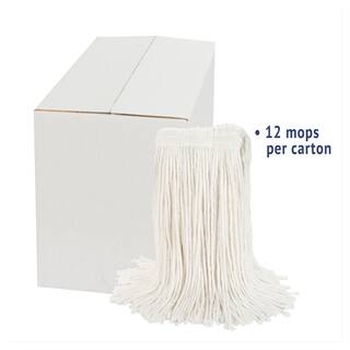 Boardwalk Rayon Cut-End Wet String Mop Mop Head No. 20 White (12-Carton) BWK2020RCT