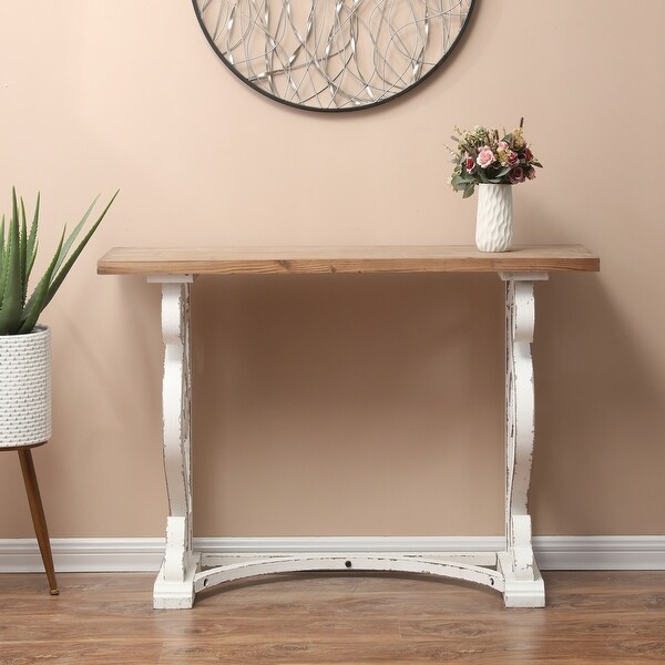 Wood Rustic Vintage Console and Entry Table - 29.75