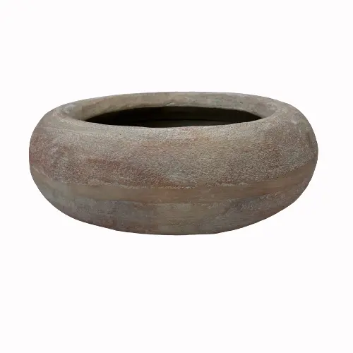 Premium Quality Handcrafted Vintage Terracotta Style Metal Donut Shaped Indoor And Outdoor Planters And Pots