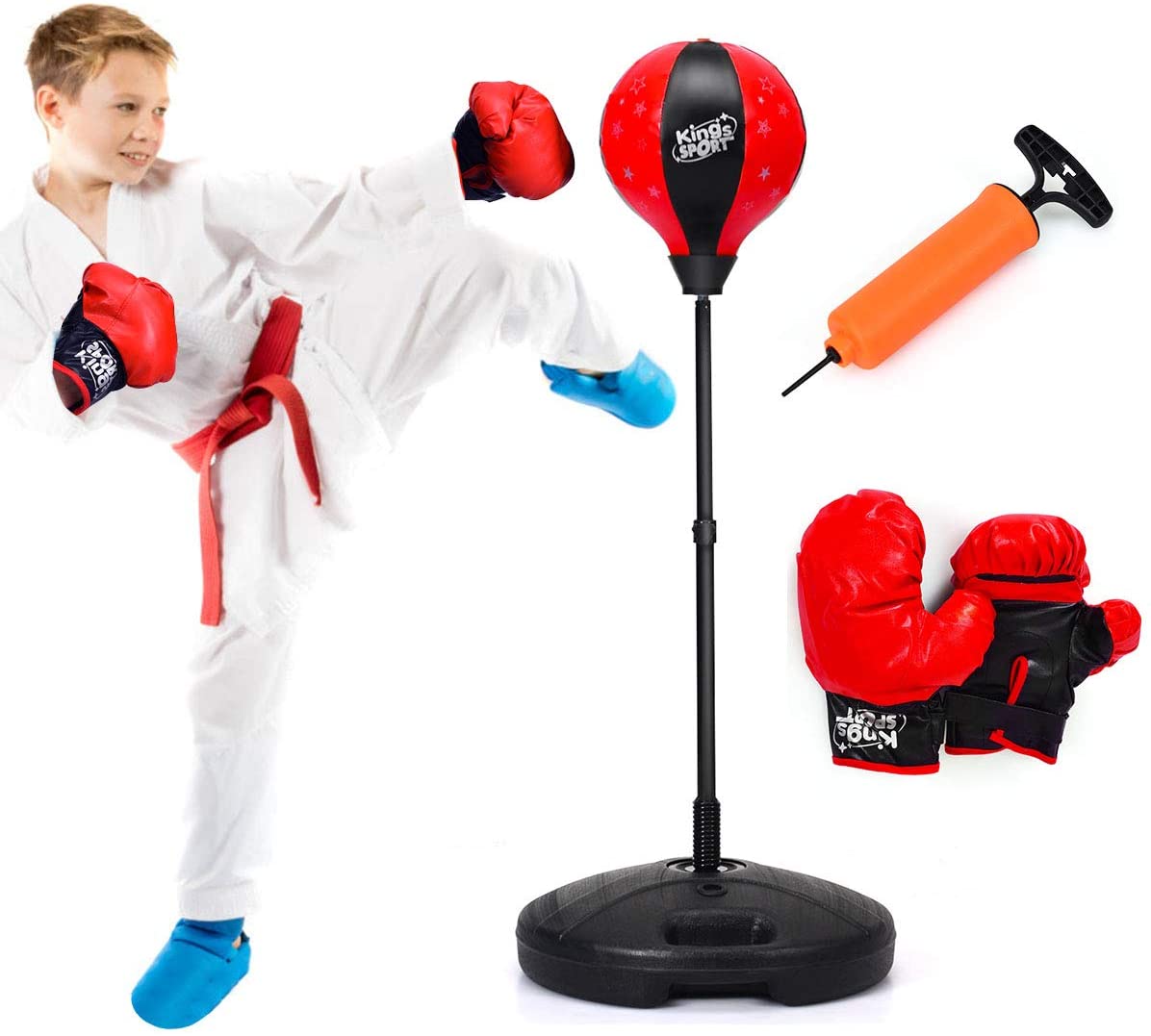 Costzon Kids Boxing Set, Height Adjustable Punching Ball Stand (Kids)