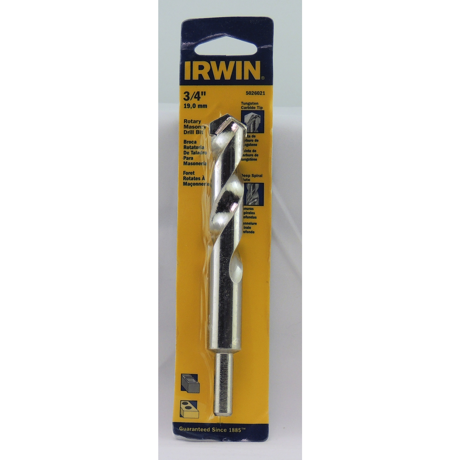 Irwin 3/4 in. X 6 in. L Tungsten Carbide Tipped Rotary Drill Bit 1 pc