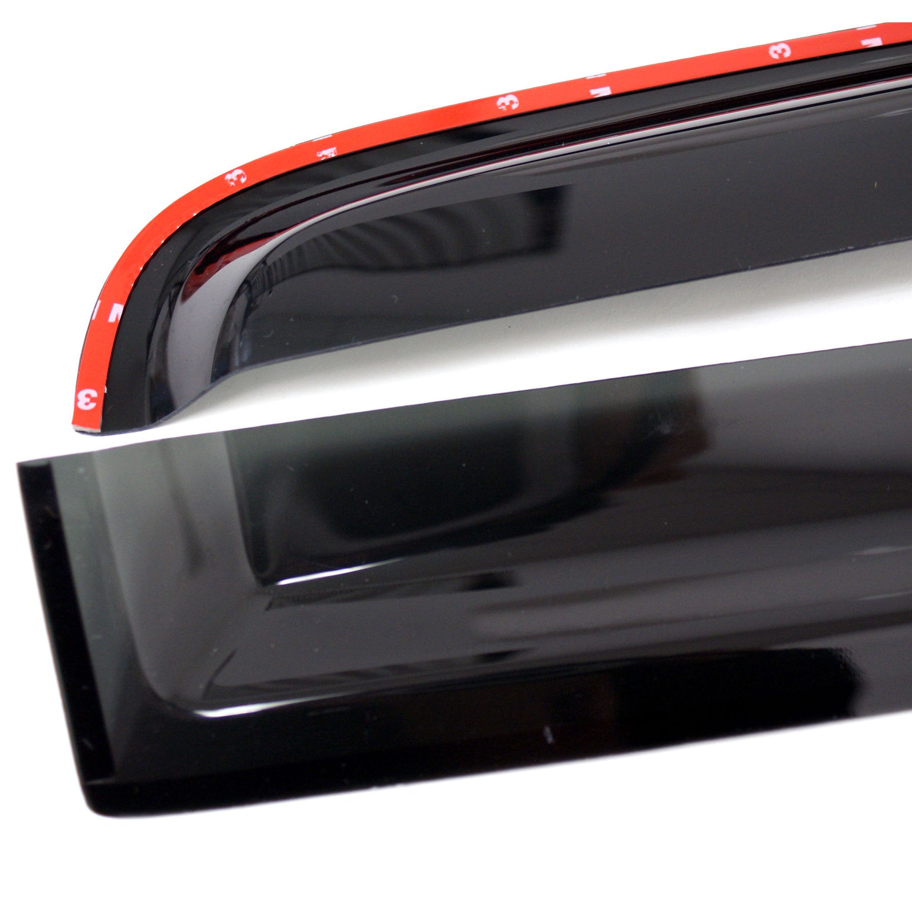 TuningPros In-Channel Window Visor Deflector Smoke Tinted 2 Pcs Set For 2006-2011 Honda Civic Coupe