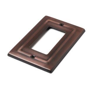 Monarch Abode Architectural 1-Gang 1-Rocker Wall Plate (Antique Copper Finish) 19657