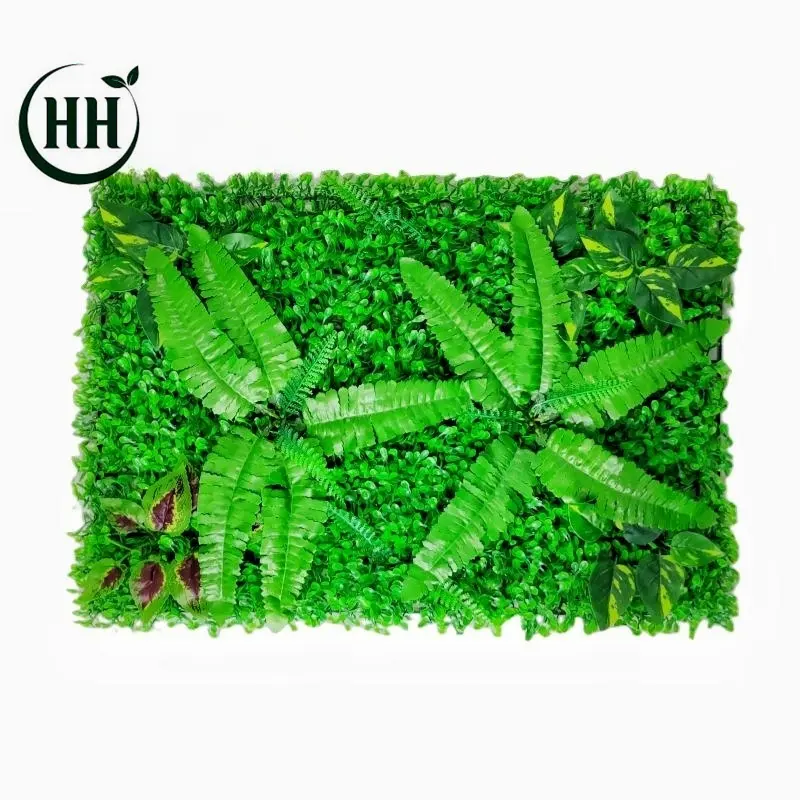 Factory direct supply plastic garden fence boxwood hedge wall panels  vertical gardening