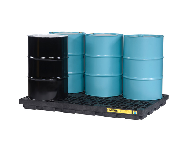 JustRite Ecopolyblend 6 Drum Accumulation Center - Black 28659