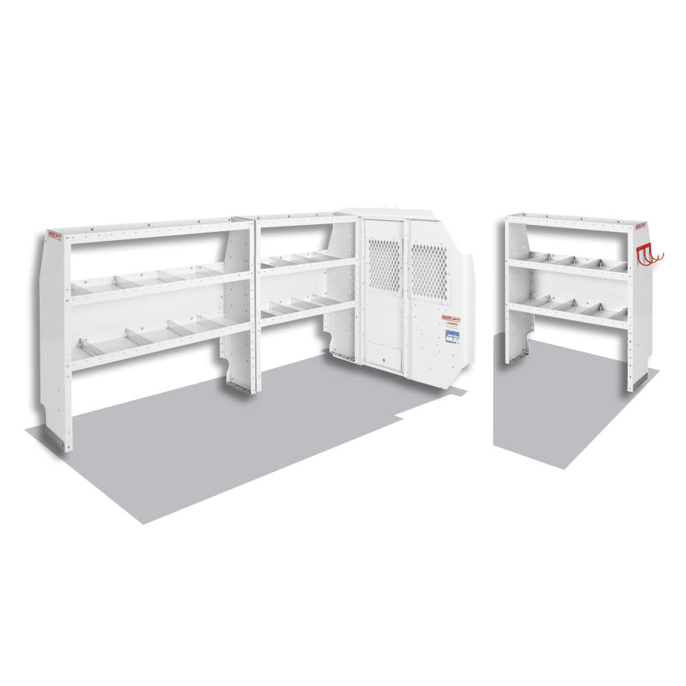 Commercial Shelving Package for Full-Size， 130 Inch Wheel Base ?Ford Transit Vans ;