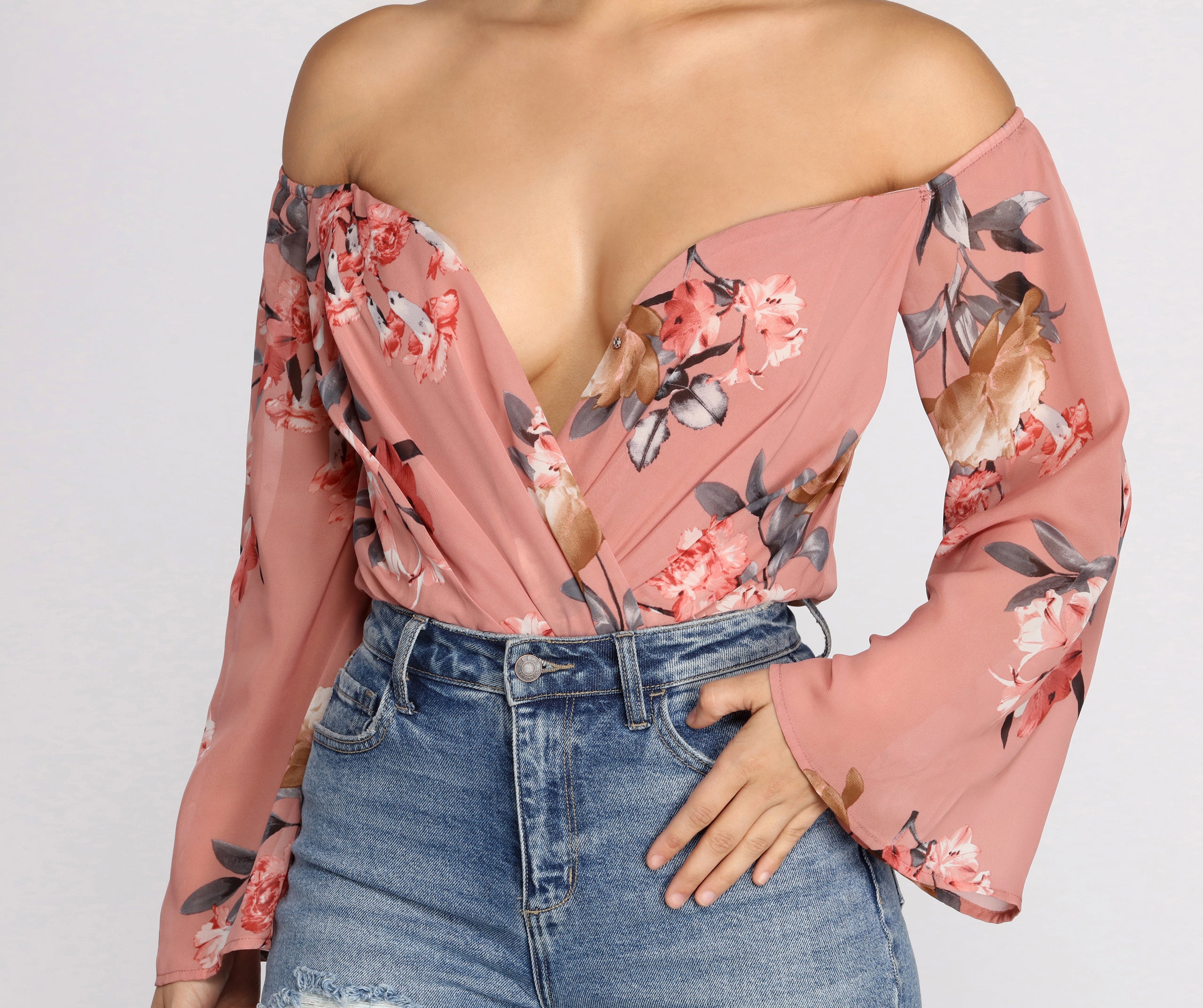 Darling Floral Chiffon Top