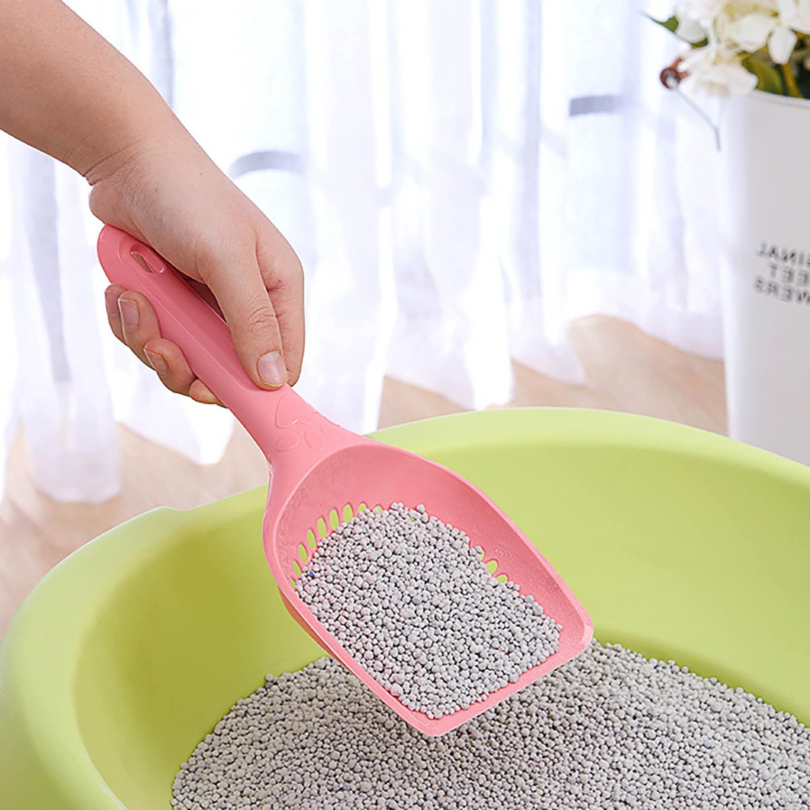 WANYNG Cat Litter Scoop With Deep Scoop Non Stick Scoop Designed For Cat Master Super Strong Handle