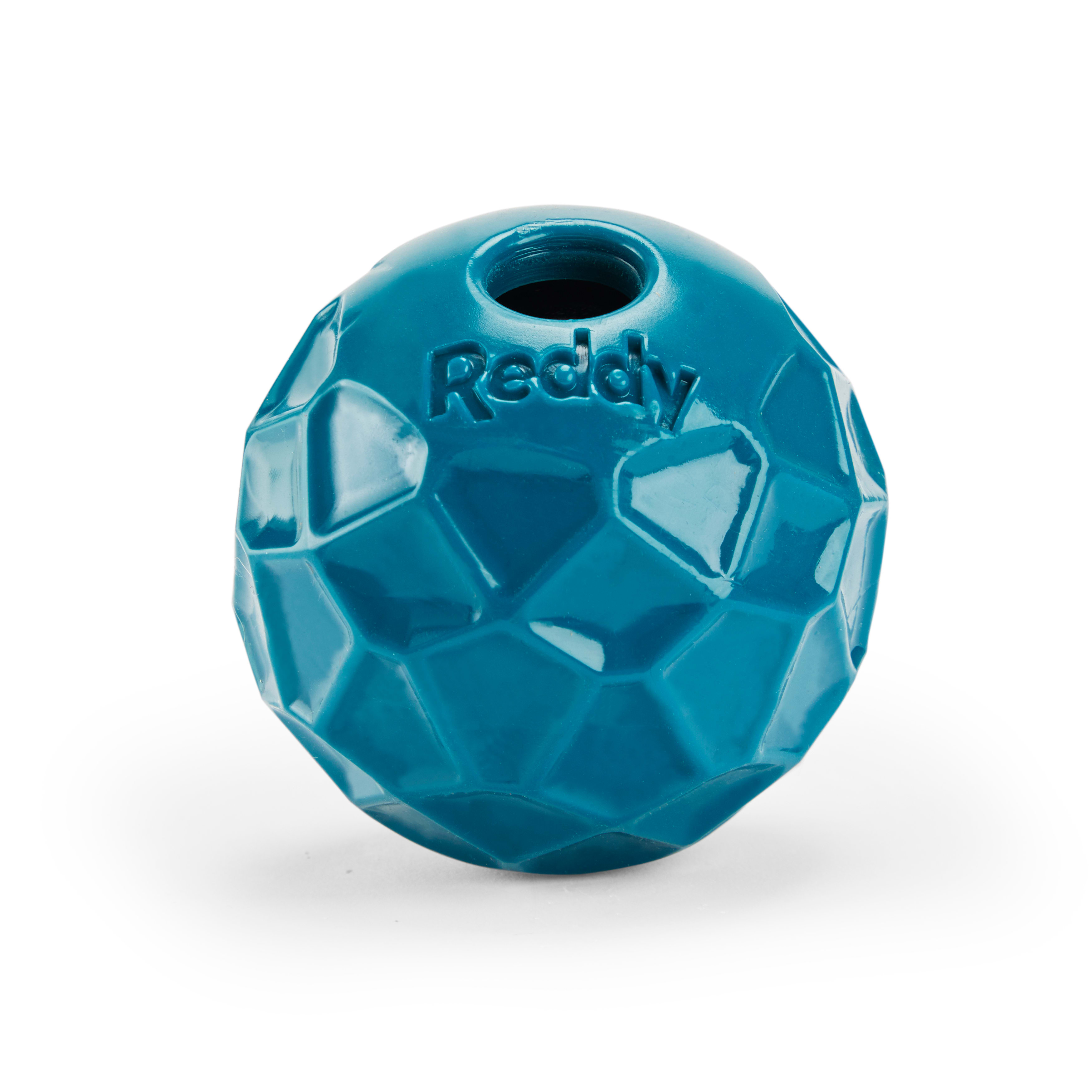 Reddy Teal Geo Ball Dog Toy， Large