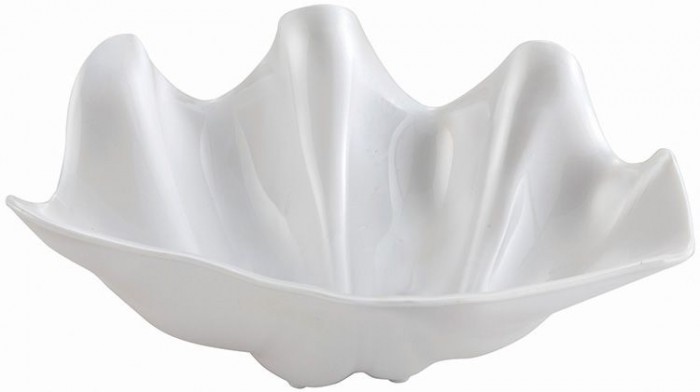 Winco PSBW-1W Plastic Shell Bowl， Pearl 20 oz.