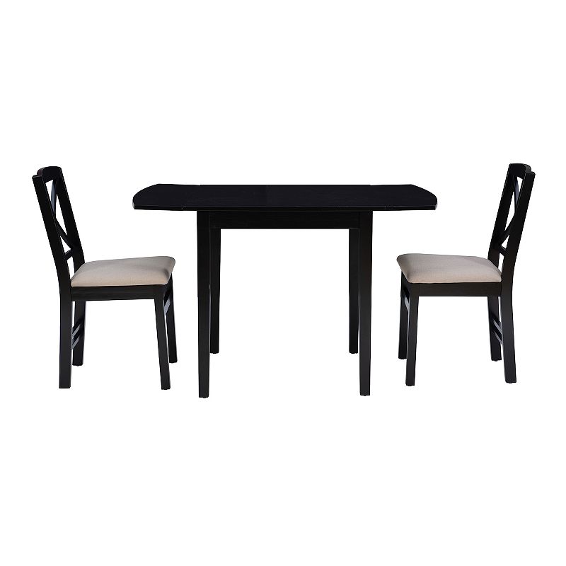 Linon Torino Drop Leaf 3-piece Dining Set