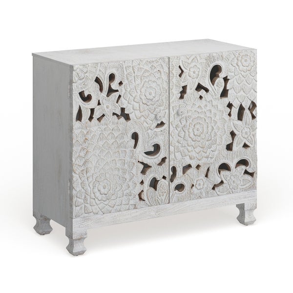 White Wood Mediterranean Cabinet 30 x 35 x 16