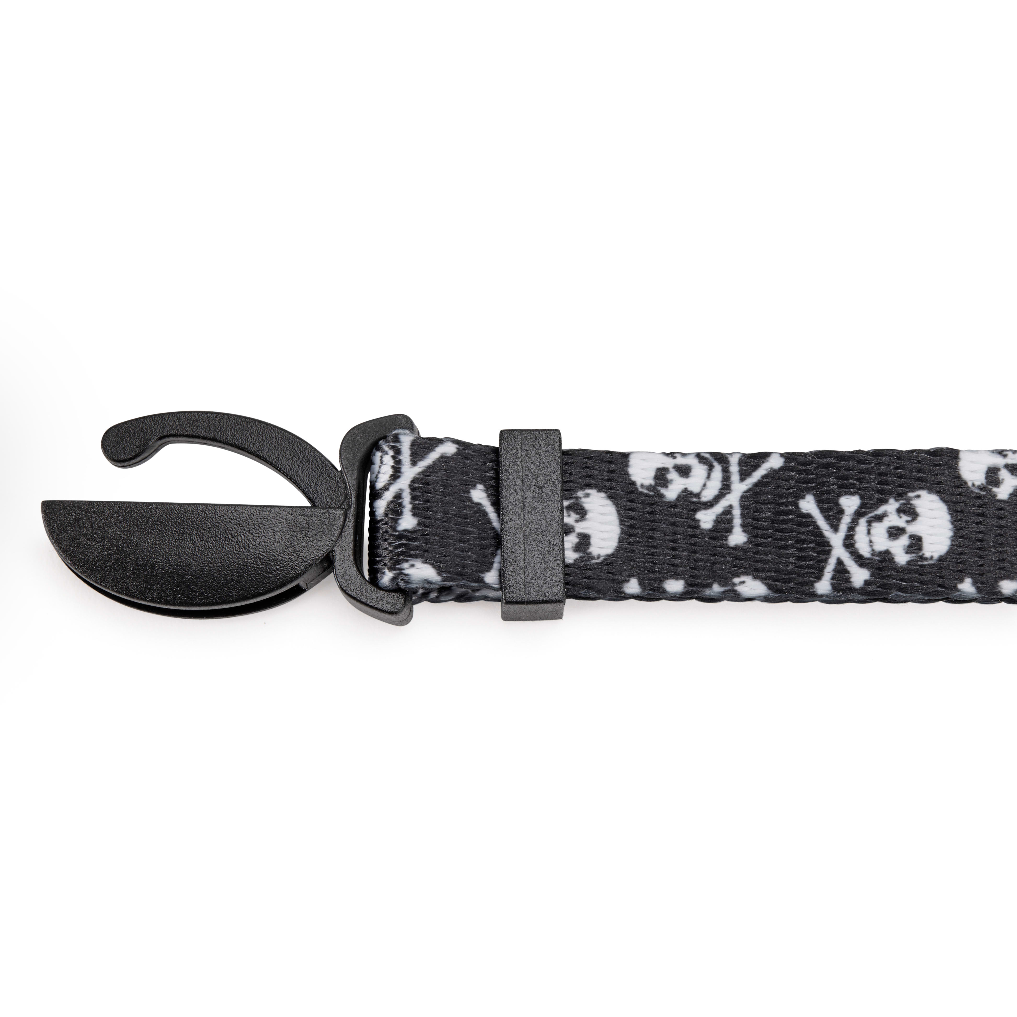 YOULY The Rebel Black Skull-Print Breakaway Large Cat Collar