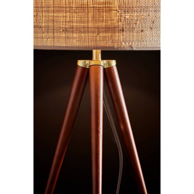 Jackson Table Lamp Walnut Brown Adesso