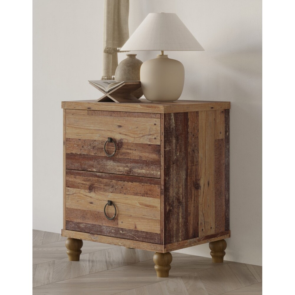 Jethro 2 Drawer Nightstand