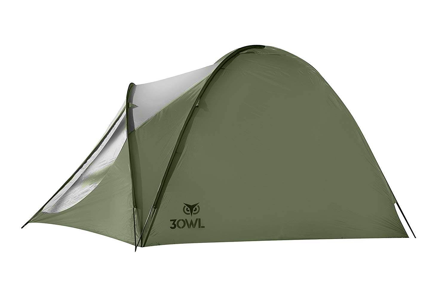 3OWL Everglades 5 Person Easy Setup Hiking， Camping， Outdoors Backpacking Green Tent